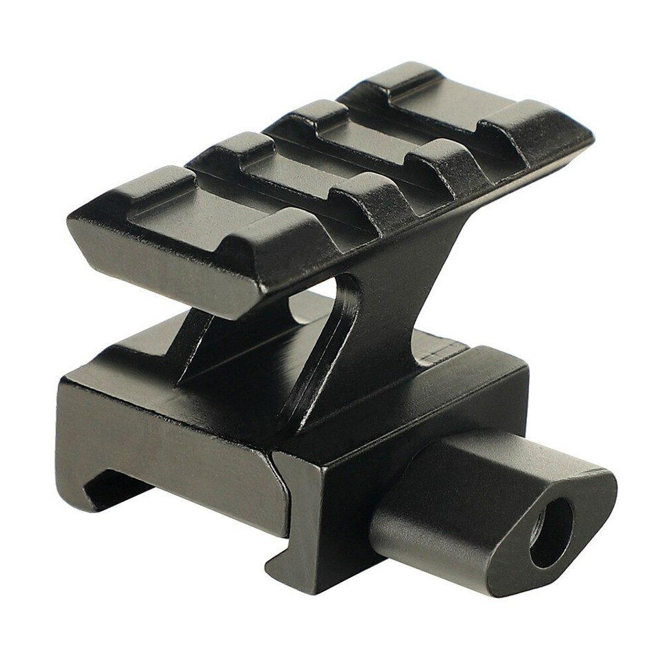 FIRE WOLF Adattatore QD E Riser 20 Mm – In Alluminio Aeronautico, Per Guide Picatinny, Conversione Da Non-QD A QD