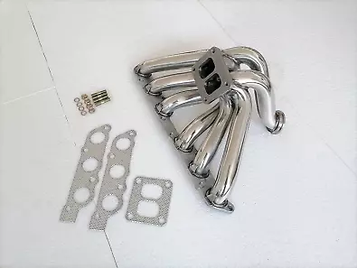 Exhaust Manifold T4 Turbo Flange for 93-98 Toyota Supra Lexus Circular Interface - Picture 2 of 8
