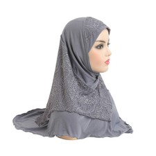 Full Cover Hijab Muslim Women Hijab Instant Headscarf Shawl Wrap Khimar Islamic