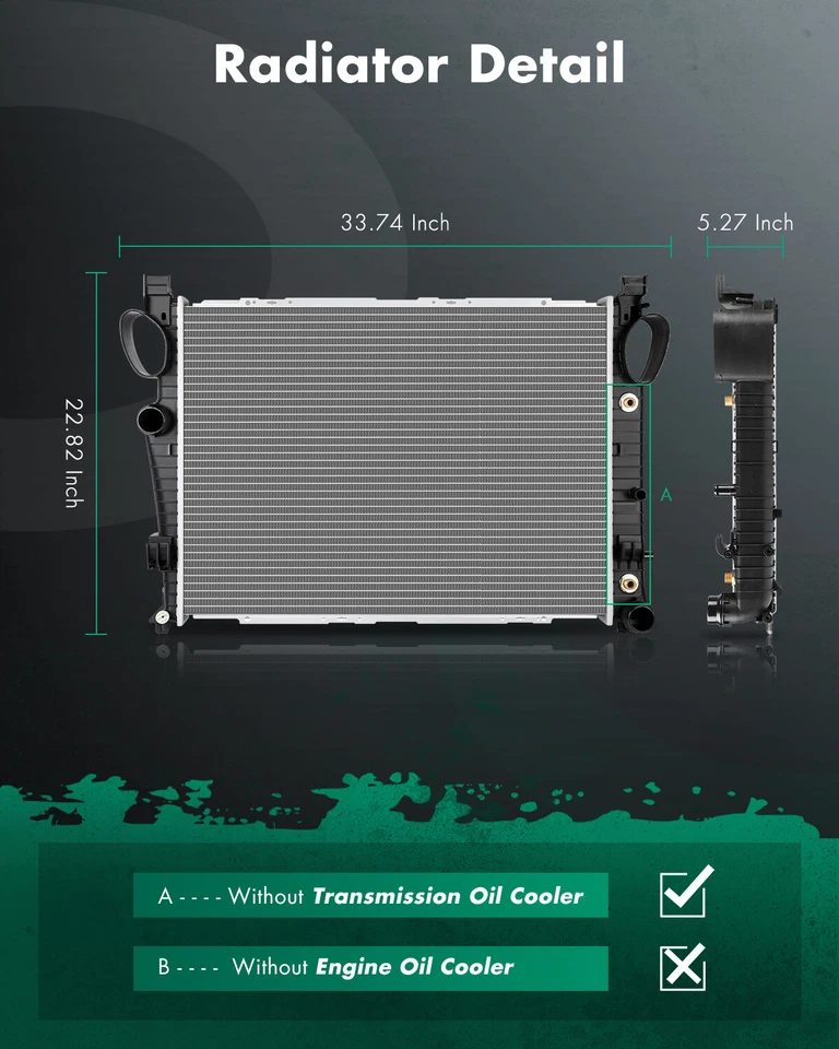 For 2000-2006 Mercedes-Benz S500 CL500 5.5L V8 New Aluminum Radiator Fits 2652 Foto 2 de 4