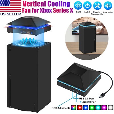 USB Cooling Fan Vertical Stand Cooler Accessories For Xbox Series X Game Console