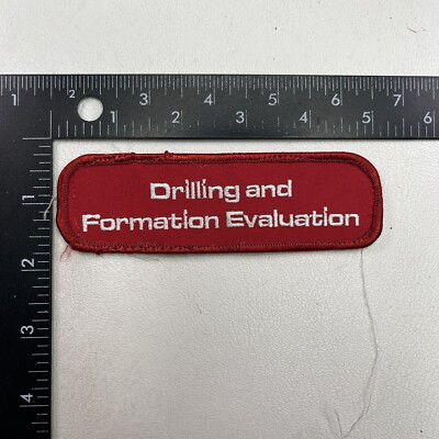 Recovered Uniform Patch Red DRILLING & FORMATION EVALUATION (Oil Industry) 00DG
