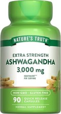 Ashwagandha Capsules 3000mg  90 Count, Non-GMO, Gluten Free  by Nature's Truth