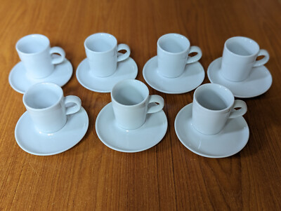 7x Crate & Barrel KAHLA Five Senses Espressotasse & Untertasse Sets 3 Unzen