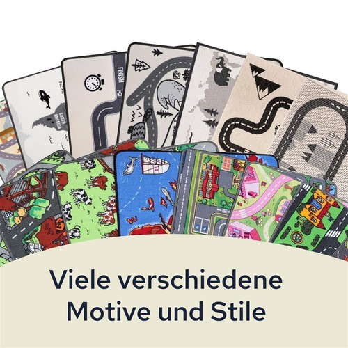 Spielteppich STREETS Kinderteppich Straßenteppich Auto Wohnteppich versch Größen - Bild 5 von 54