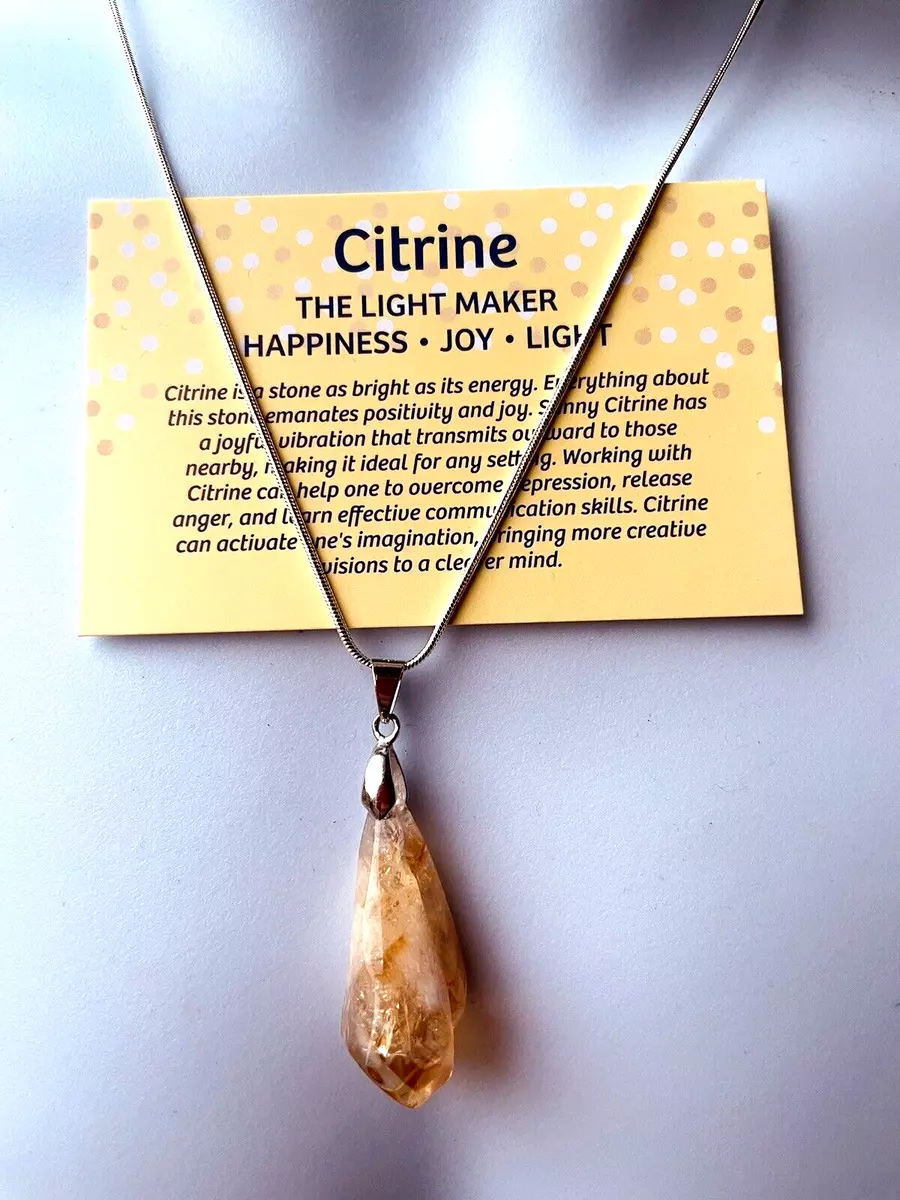 Citrine crystal hotsell jewellery