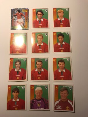 MANCHESTER UNITED AUFKLEBER - MERLIN PREMIER LEAGUE 1997 - Preis gilt je Sticker