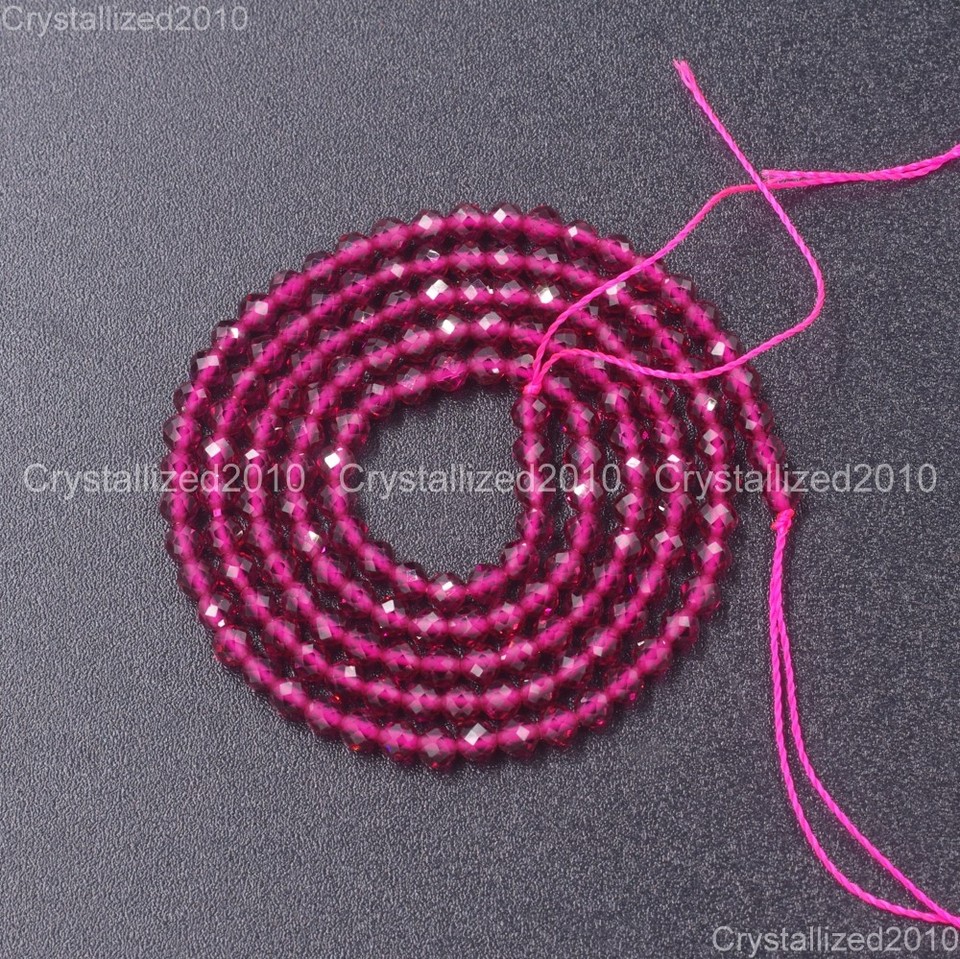 Grade AAA Brilliant Cut Shining Natural Gemstone 2mm 3mm 4mm Faceted ...