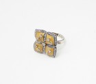 925 Sterling Silver  White Cubic Zirconia Floral Cocktail Ring Sz 6.5  RG3407 — photo 5