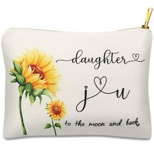 Daughter Gifts from Mother Blessing Gift for Daughter Linen Makeup Toiletry B...