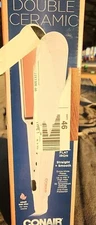 New in Package Conair 1 1/2" Double Ceramic Flat Iron 