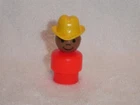Fisher Price Little People Vintage African American Black Farmer Cowboy Son