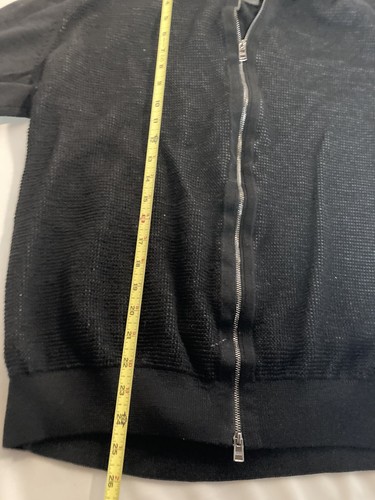Hugo Boss full zip black sweater virgin wool XXL - Picture 3 of 6