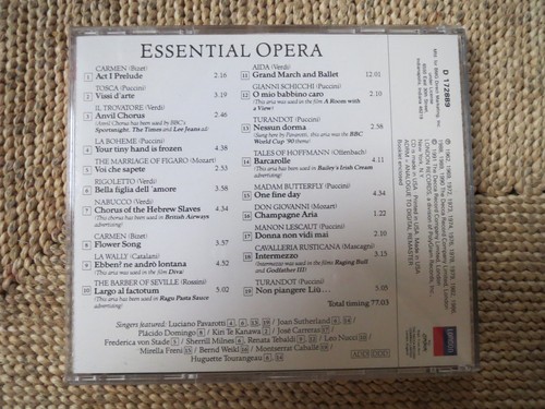 Essential Opera (CD, Feb-1992, London) LIKE NEW - Picture 2 of 2