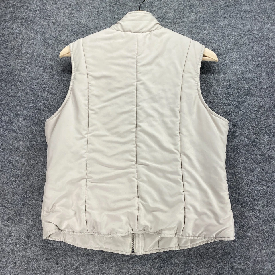 Жилет женский Sonoma L большой бежевый на молнии с высоким вырезом без рукавов с подкладкой карманы - Изображение 2 из 4