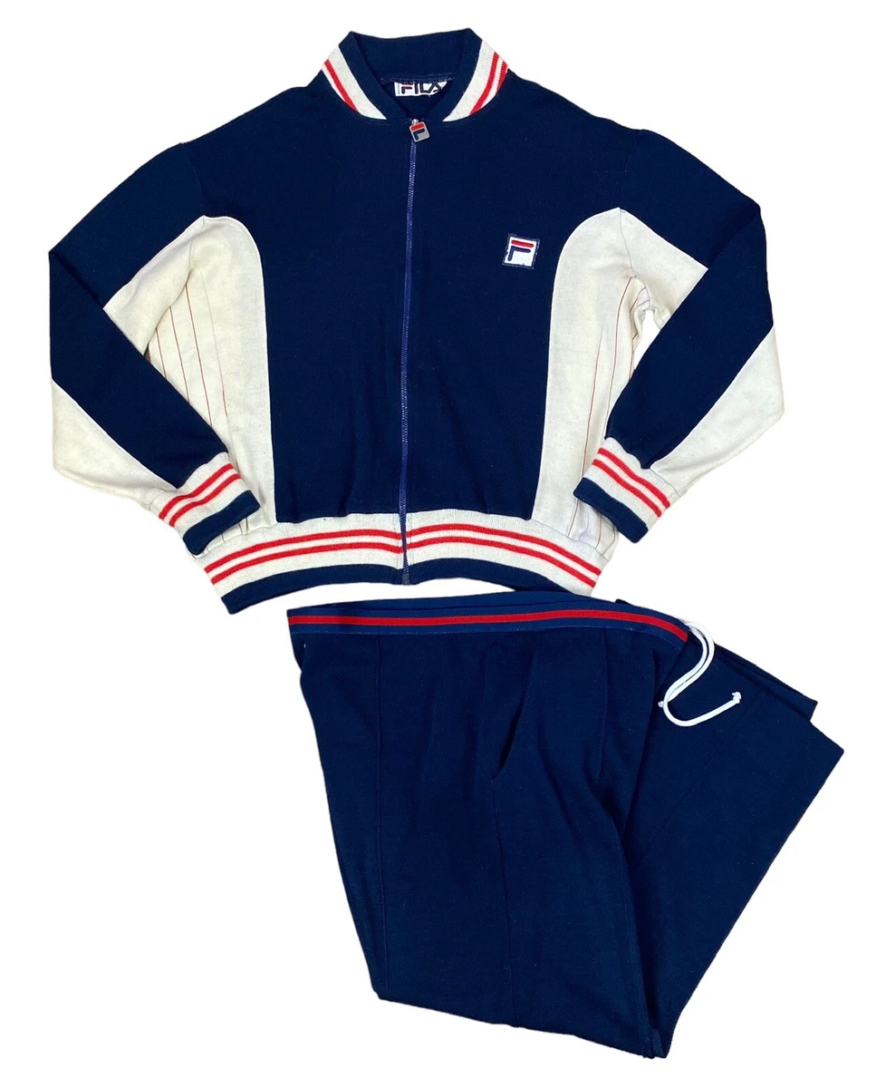 Vintage Fila Settanta Tracksuit Navy Jacket Pants