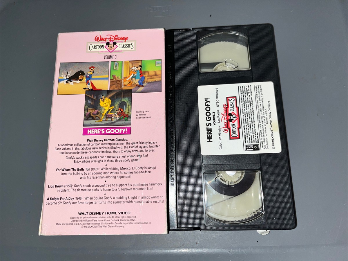 Walt Disney Cartoon Classics - V. 3 - Heres Goofy (VHS, 1991) 11