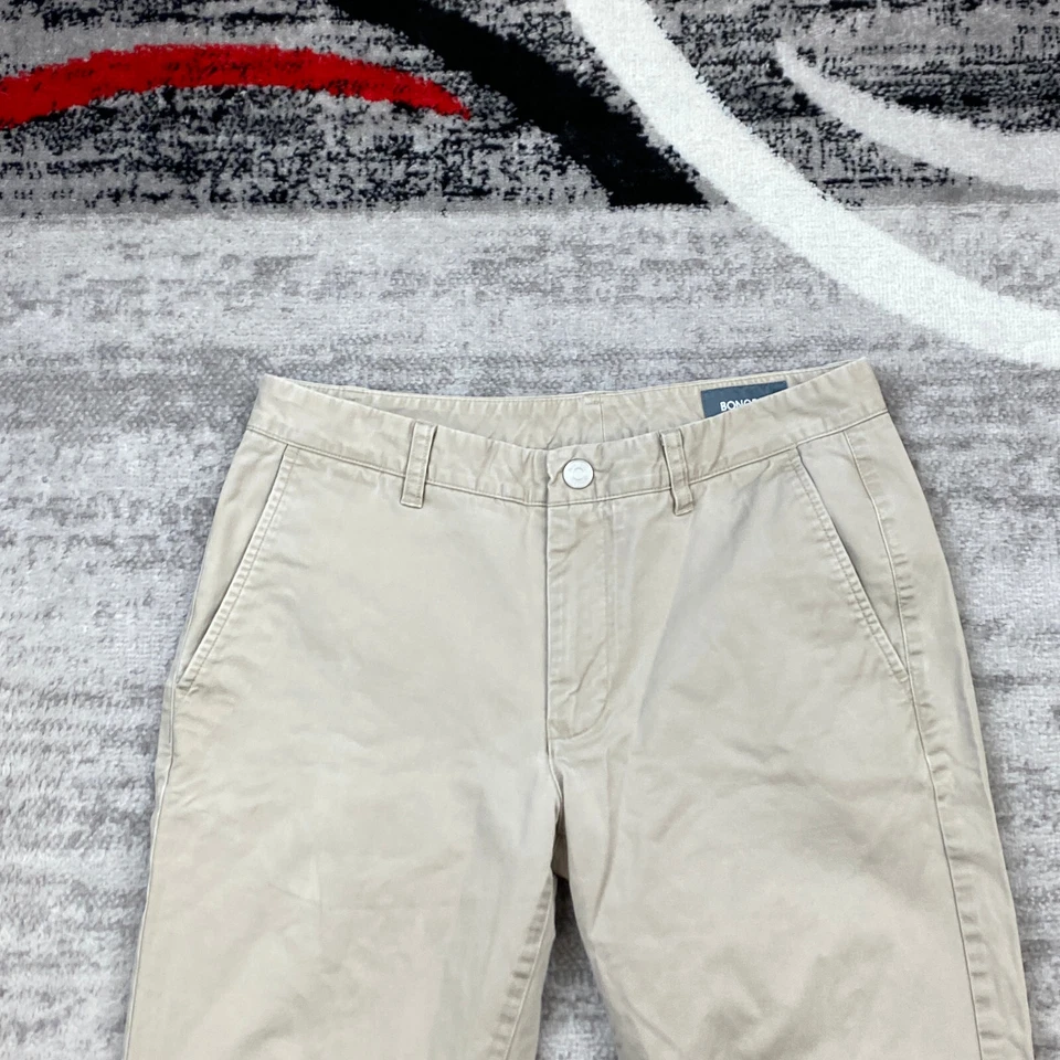 Pantalón Bonobos Para Hombre 31 Beige Tostado Golfista Chino Informal Exterior Algodón 31x30 Preppy Foto 2 de 4