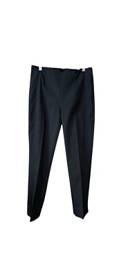 Chicos Women's Pants *Size 0 Casual Black Silk Blend Side Zip Stretch *Sz Chart
