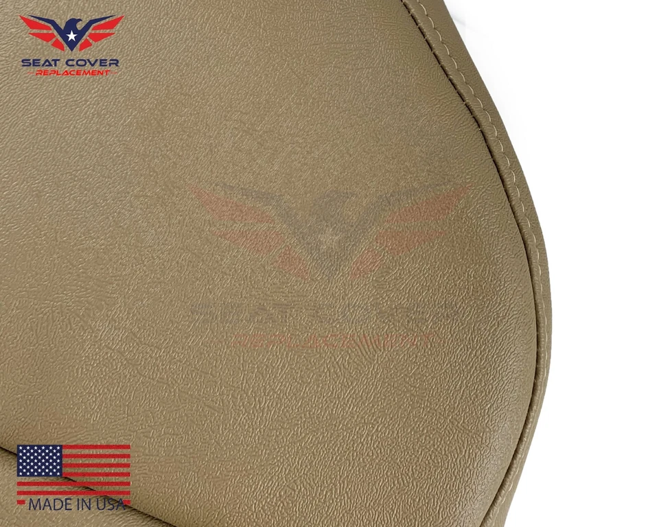 Виниловый чехол на нижнее сиденье пассажира для 2000 Chevy Silverado WT 2500 темно-дубовый желтовато-коричневый - Изображение 4 из 4