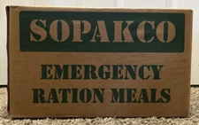 16 Count Case SOPAKCO Sodium Emergency Ration 16 Meals 10/09/2029