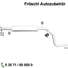 Für Fiat Bravo II 1,4 T-Jet 150Ps Mitteltopf Auspuff Auspuffanlage mit Anbausatz