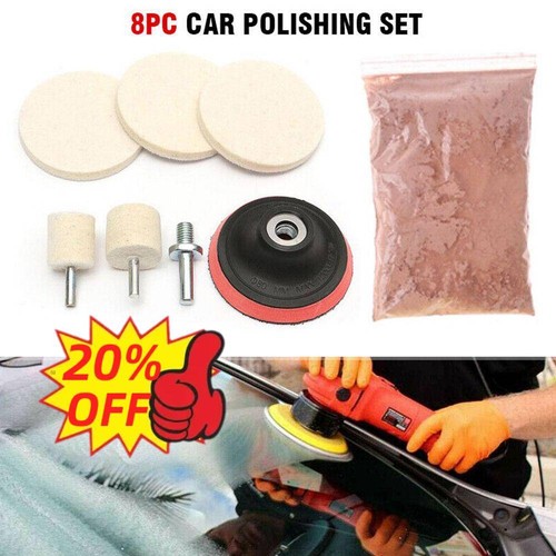Auto Glas Polieren Kit Windschutzscheibe Kratzer Entferner Filz Pad SET