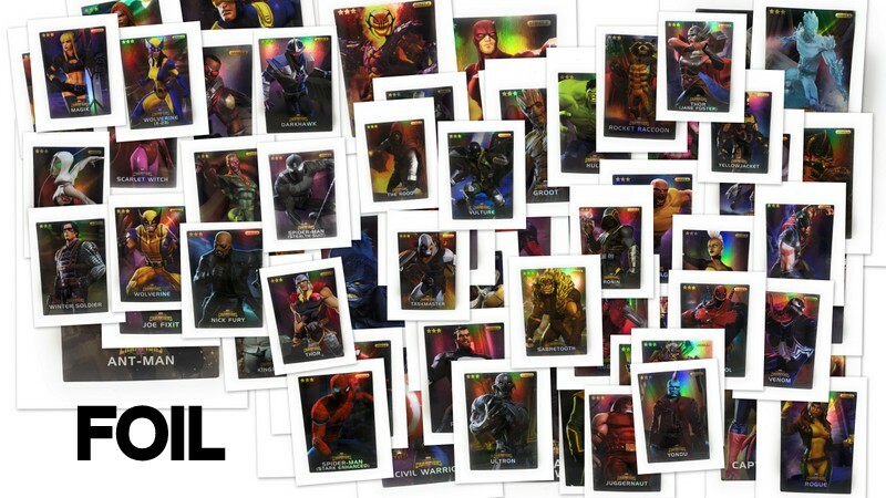Marvel Contest of Champions Arcade Cards (FOIL, Series 2) Raw Thrills Game