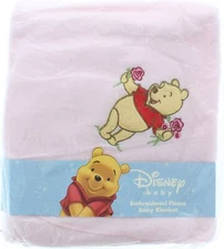 Disney Baby Winnie The Pooh Fleece Blanket Pink