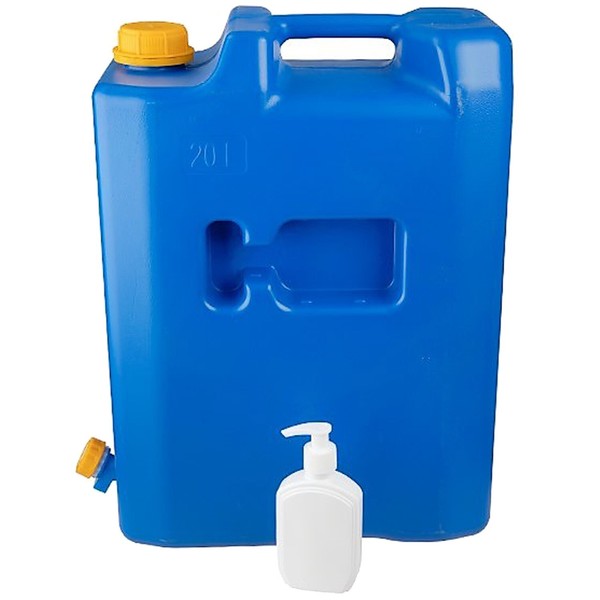 Kanister Wasserkanister Campingkanister 20 L WasserbehäLter Mit Seifenspender-image