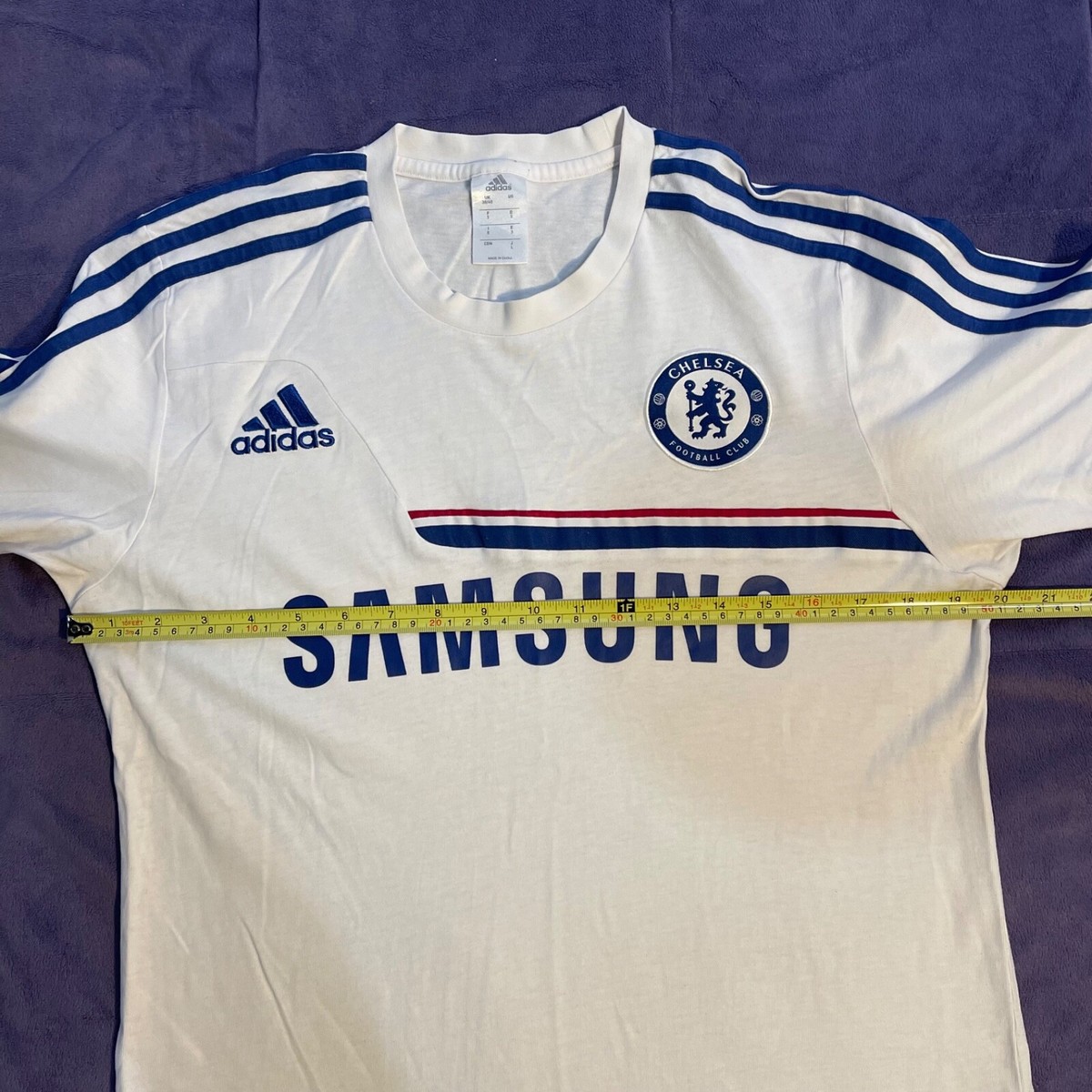 Adidas G89804 Chelsea FC Shirt Men's Small White Soccer Adidas G89804 Chelsea FC Shirt Men's Small White Soccer