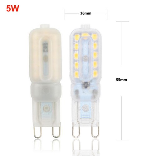 1X 10X G9 Regulable 3W 5W 7W PC Carcasa LED Maíz Bombilla 2835 SMD Lámparas de Luz Blanca - Imagen 15 de 16
