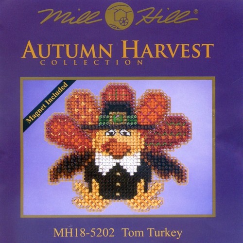 Kit de punto de cruz con cuentas Tom Turkey Mill Hill 2015 cosecha de otoño MH185202 - Imagen 2 de 3