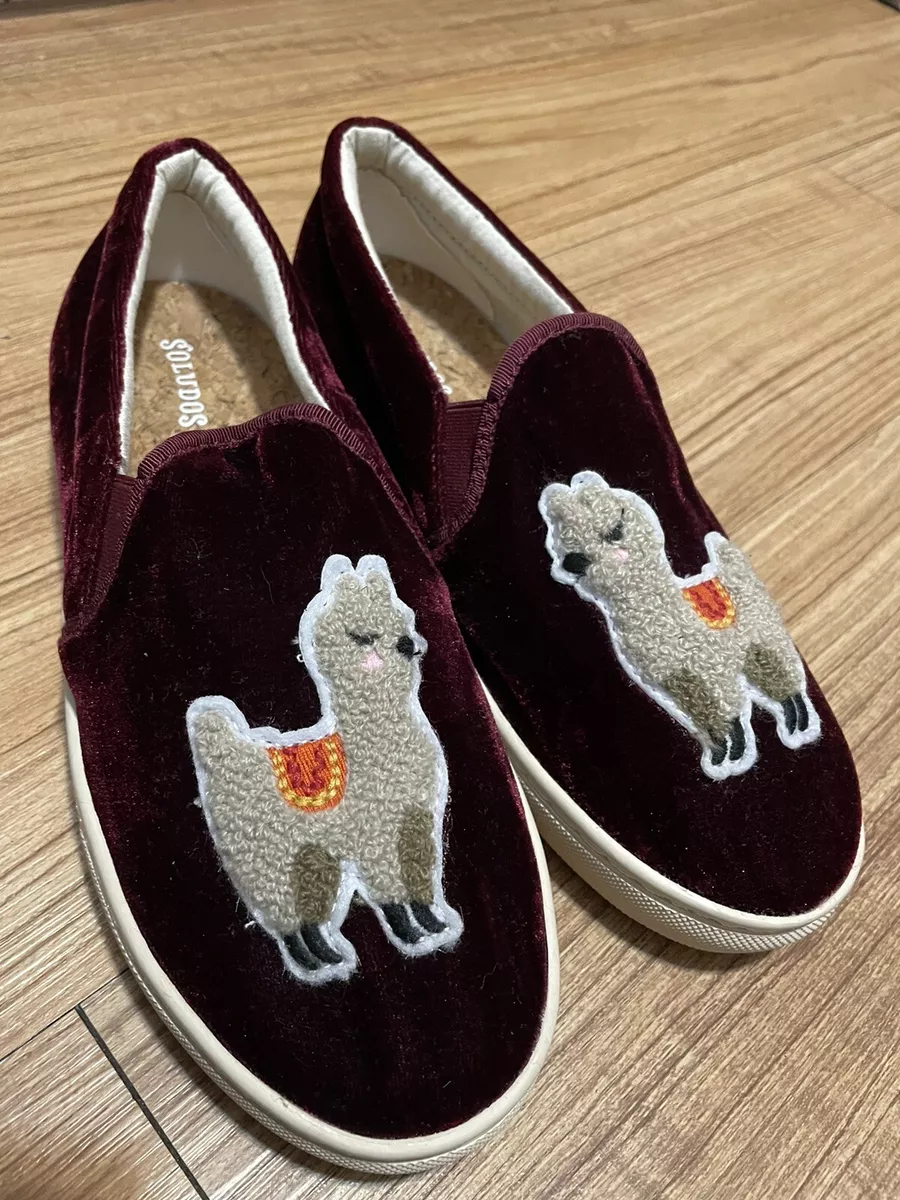 Soludos velvet llama best sale sneaker