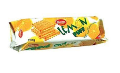 CBL Munchee Lemon Puff Tea Biscuits 200g With Real Lemon Cream Crispy Delicious 