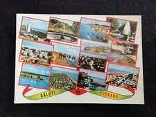 Cartolina Saluti da Lignano Vedutine F799
