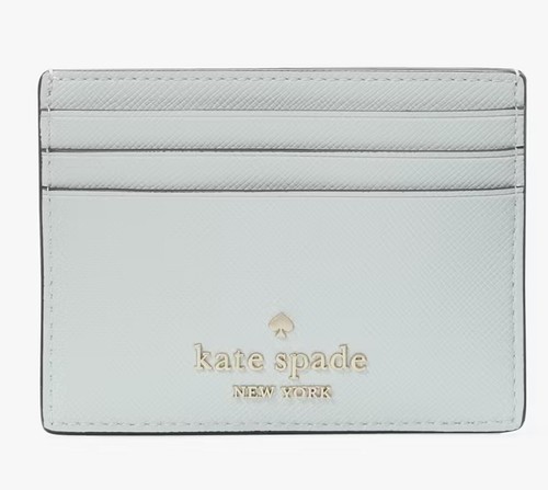 Kate Spade Madison Day Tripper Small Slim Card Holder Crystal Blue Multi - Picture 4 of 6