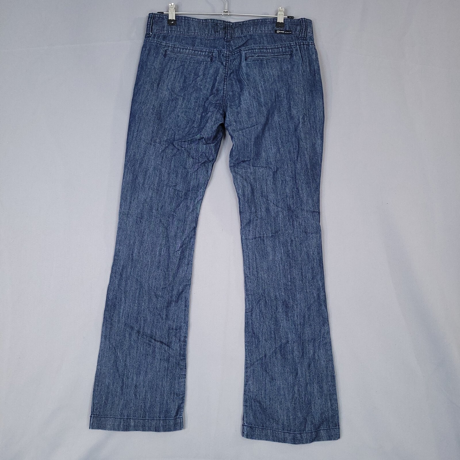 Rewash Women's Junior Denim Pants Low Rise Regular Fit Blue Size 9