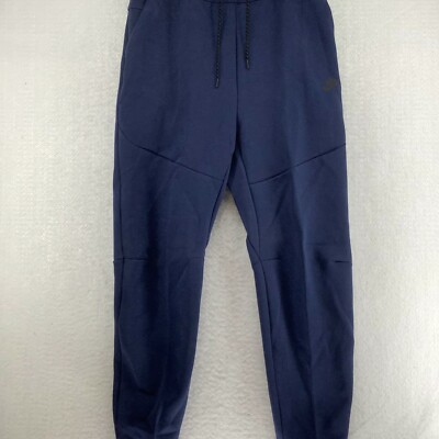 Nike Mens Tech Fleece Heather Slim Fit Tapered Leg Navy Jogger