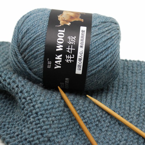 1 ball 100g Yak Crochet Yarn Knitting Wool Knitted Thick DIY Cashmere 30 Colors - Imagen 5 de 40