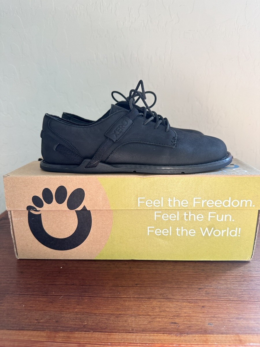 Xero Shoes Mens Size 7.5 Alston Dress Oxfords Black Leather  display picture 2