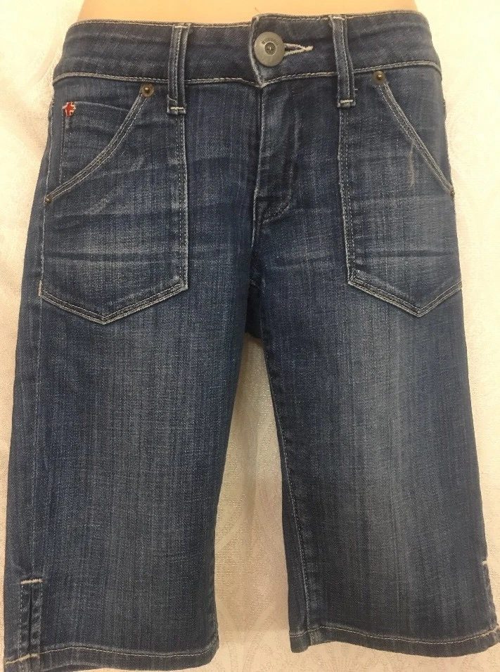 Pantalones cortos de mezclilla Hudson Bermuda azul talla 25