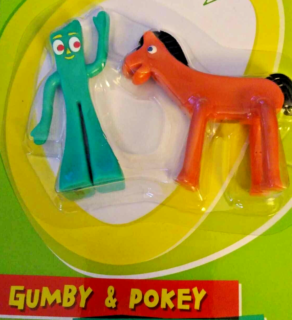 Gumby & Pokey Mini Set 3" Bendable / Poseable Action Figure "NEW