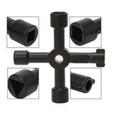 Universal Cross Key Wrench for Train Electrical Elevator Cabinet Square Triangle