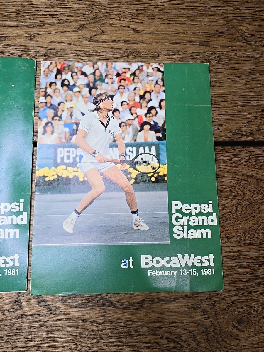 Pepsi Grand Slam Tennis bocawest 1981 Vintage Pamphlet Program