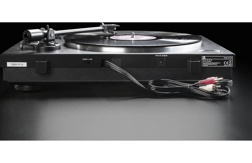 Tocadiscos Dual CS 329 totalmente automático Plug & Play transmisión por correa Foto 3 de 4