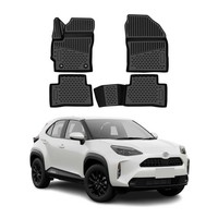 Omac Gummimatten FußMatten FüR Toyota Corolla Cross Hybrid 2022-2026 TPE Schwarz