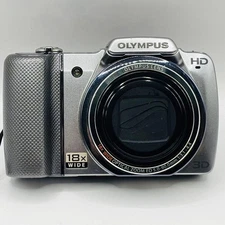 Olympus SZ10 Compact Digital Camera 18x Optical Zoom HD Video Used Ready