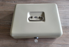 Alte WEDO Geldkassette Geld Schmuck Box Kasten Metall Vintage 30x23,5x8 cm