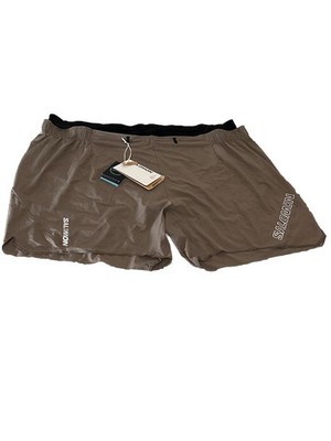 Salomon Sense Aero 7  Slim Shorts - Men's Taupe Size 2XL NWT